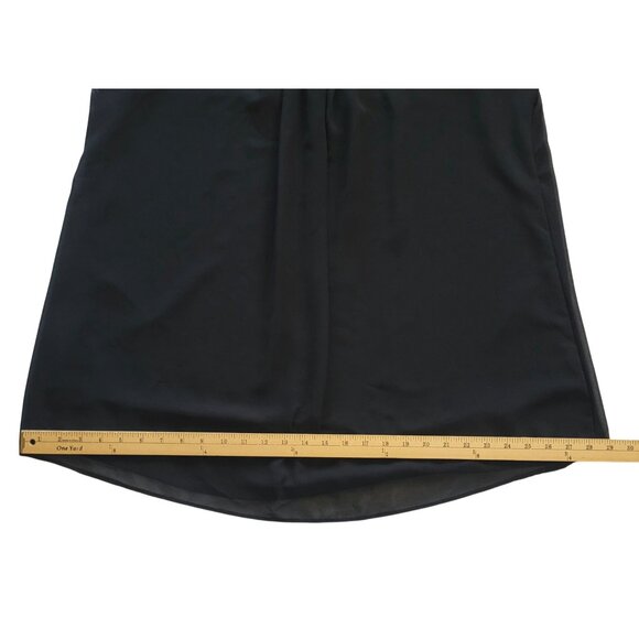 Glorystar Women's Sheer Lined Dress Tunic Top Sleeveless Black Polyester XXL - Picture 9 of 10